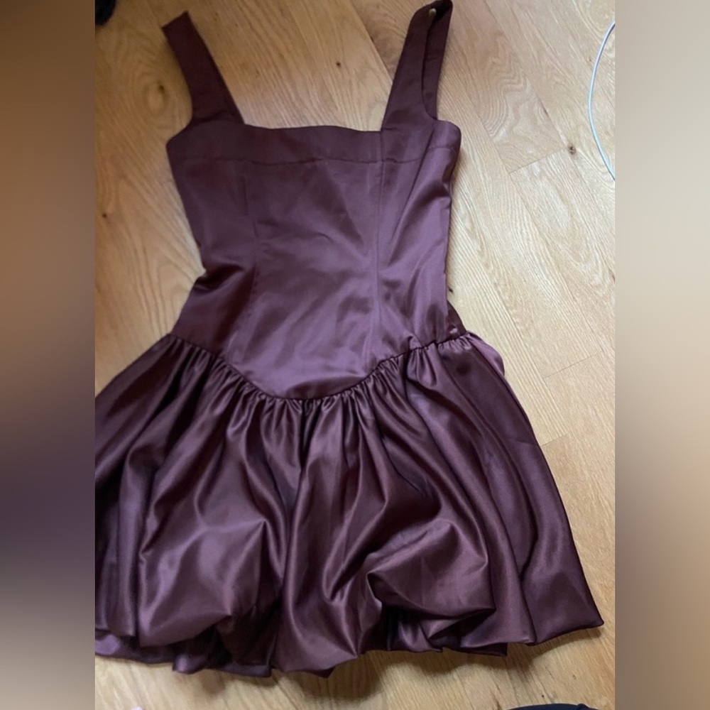 WeWoreWhat Brown Dress